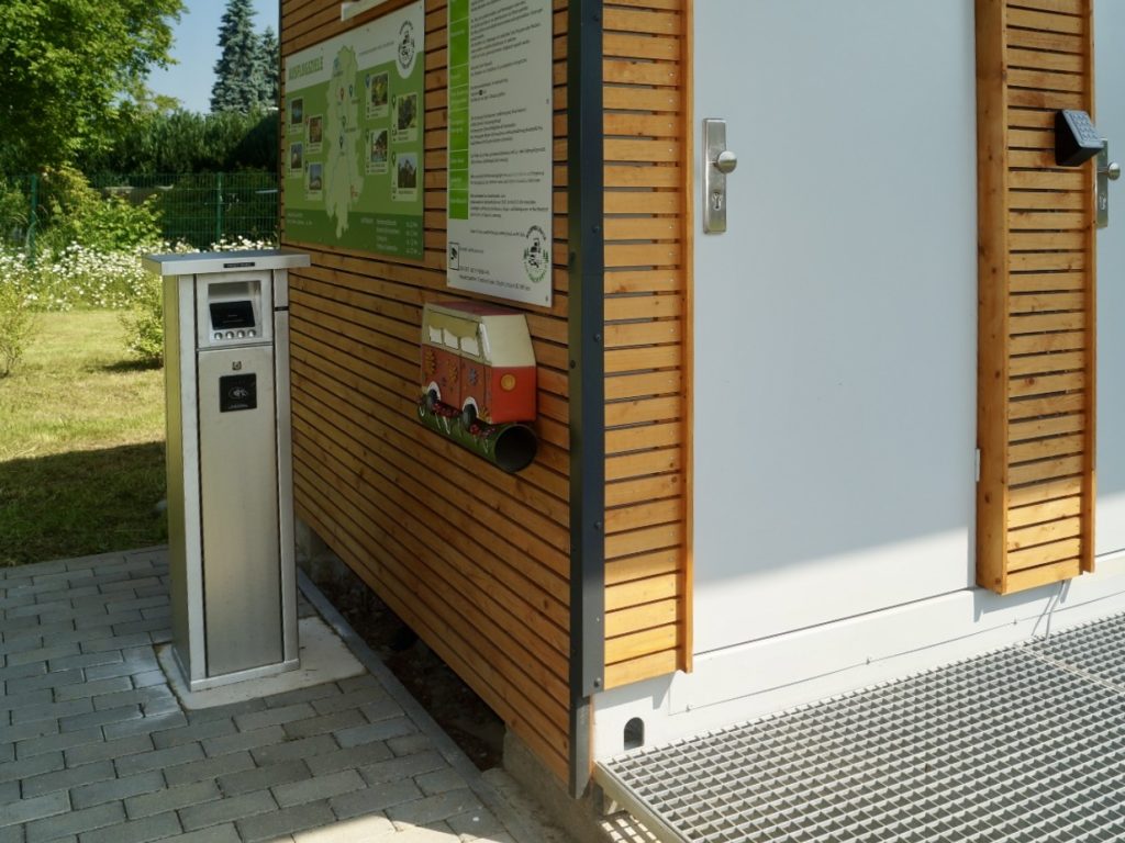 Betaalautomaat camperparkeerplaats