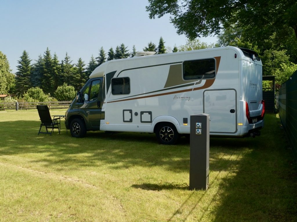 Camper op camperplaats