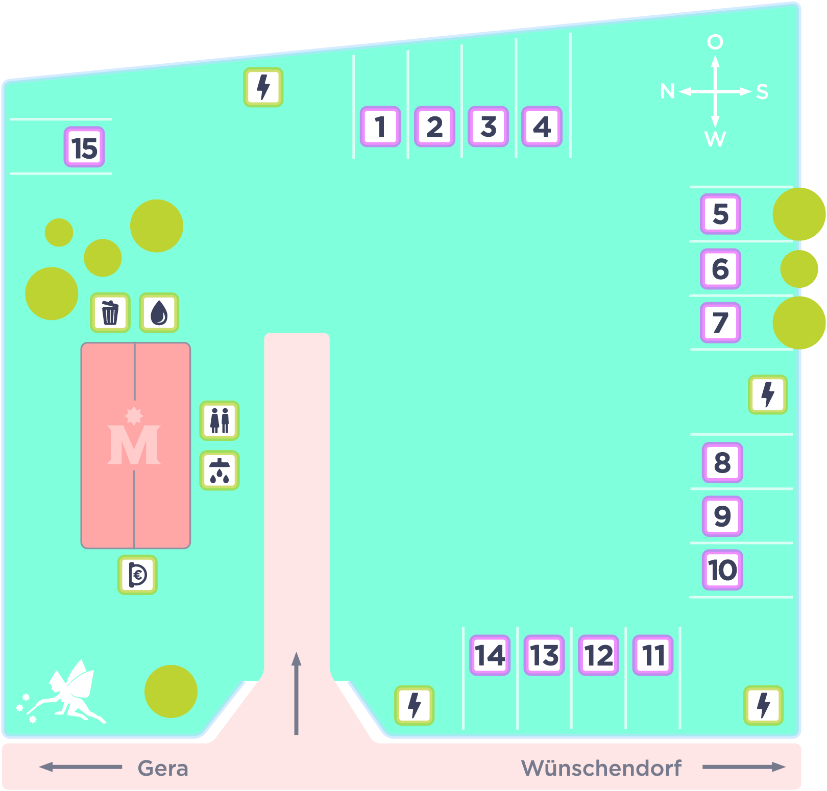 Plan zum Stellplatz online buchen